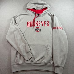 Colosseum Hoodie Mens Medium Grey Excellent Ohio State Buckeyes NCAA Sweatshirt