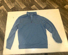Under Armour Men’s Blue Fleece 1/4 Zip Mock Neck Loose Fit Sweatshirt L/G