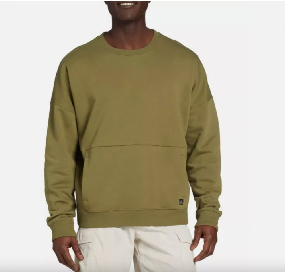 Alpine Design Men’s Solid Fleece Crewneck Sweatshirt Sizes S, M, L, XL & XXL New