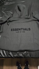 Essentials Stretch Limo Hoodie Black On Black (Brand New) (Size Small)