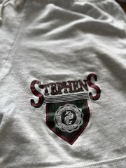 Vintage 90s Champion Stephens College Shorts And Shirt Set USA Made Ivy Prep L