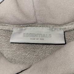 Essentials Fear of God Men’s Desert Taupe Fleece Pullover Hoodie Logo XXS