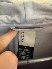 Vuori Sunday Element Hoodie Mens XL Gray Lightweight Pullover Stretch Daily’s