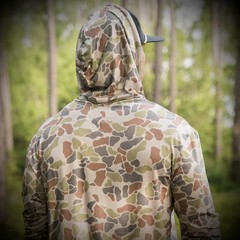 Burlebo Men’s Performance Hoodie – Lightweight XXL, Driftwood Camo