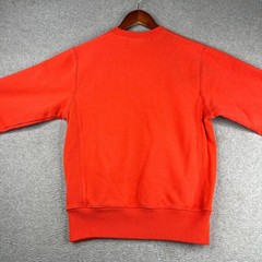 Champion Reverse Weave Sweatshirt Small Bright Orange Casual Logo Mens