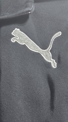 Puma Black Fleece Full Zip Collared Sweatshirt Jacket w/ Pockets Logo 2XL