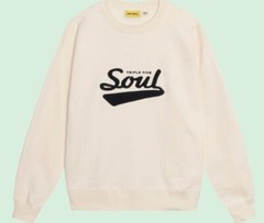 TRIPPLE 5 SOUL 555 SOUL CREWNECK SWEATSHIRT CREAM SIZE XL