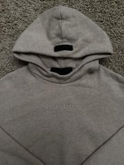 Essentials Fear Of God Beige Mock Neck Hoodie Size XXS Baggy Boxy Fit