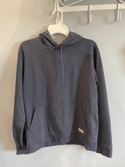 Eddie Bauer Men’s Large Everyday PO Hooded Sweatshirt, Navy, Cotton / Polyester