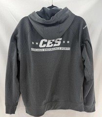 Hoka Gray Sweatshirt Hoodie Unisex M Weekend Warriors Walking Running Athleisure
