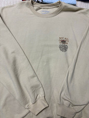 Train of Thought Collective Beige Graphic Crewneck Sweatshirt 3XL Big & Tall