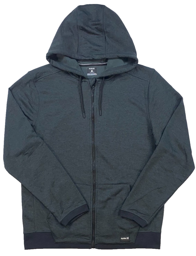 Men’s Hurley Dri-FIT Disperse Full Zip Hoodie Black Size Medium