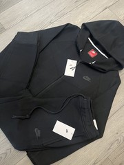 Nike Tech Fleece Full-Zip Hoodie & Joggers Set Black Sizes S-L |FREE SHIPPING|