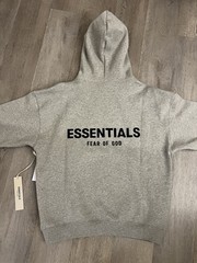 NEW Fear of God Essentials Dark Oatmeal Gray Hoodie Size Extra Small Authentic✅