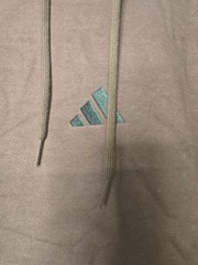 NWT Adidas Mens Shadow Brown Essentials Feel Cozy Fleece Pullover Hoodie Size M