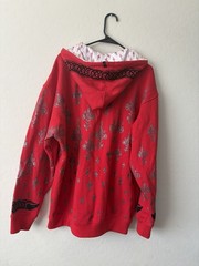 G-Unit Clothing (50 Cent) Men’s Red Zip Up Graphic Print Hoodie, XL