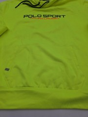 Polo Sport Ralph Lauren Hoodie Mens Large Pullover Performance Neon Green.#47108