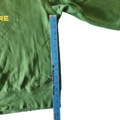 John Deere Sweatshirt Mens L Green Crewneck Pullover Logo Fleece Farm Tractor