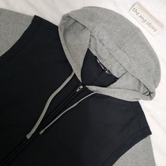 Travis Mathew Scavenger Full Zip Heater Tech Black/Heather Grey Hoodie Men’s L