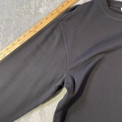 ROWM Sweatshirt Mens Size Large Black Fox Print Minimalist Modern Preppy Luxury