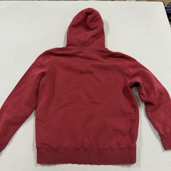 Nike Hoodie Sweatshirt Mens Large Red Fleece Pullover Small Swoosh Logo Basic