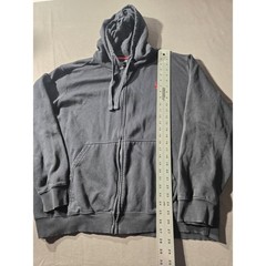 US Polo Assn Mens 2XL Full Zip Hoodie Black Red Logo Embroidered Sweatshirt