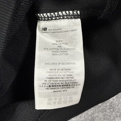 New Balance Numeric French Terry Hoodie Black Size Small Relaxed Fit New