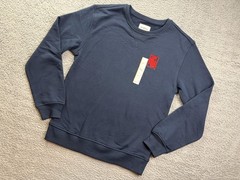 Goodfellow & Co Sweatshirt Mens Small Blue Rose Graphic Fleece Pullover NWT