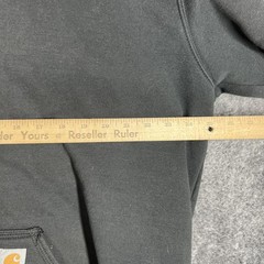 Carhartt Hoodie Mens Large Tall Black Full Zip Hooded Pockets Lined Heavyweight