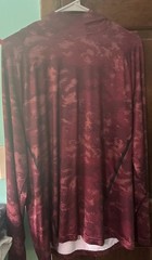 Xersion Men’s Hoodie L Pullover Quick-dri Red camo polyester spandex blend light