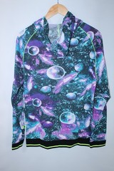 NWT Andrew Christian Men’s Large Multicolor Lightweight Full Zip Hoodie