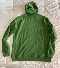 New JOHN DEERE Hoodie Size Large Big Logo Green Yellow Workwear Sweatshirt
