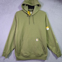 Carhartt Sweater Large Mens Green Midweight Hoodie Outdoor Fleece NWT