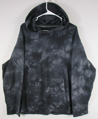 All In Motion Mens Pullover Hoodie Sweatshirt Tie-Die Print Pockets Size M Gray
