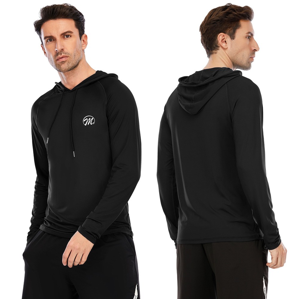 Men’s Long Sleeve Shirts Hoodie Hoody Gym Solid Cool Dry Fitness Workout Outdoor