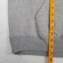 Gap Light Heather Gray Pullover Hoodie Men’s XL Navy Fleece GAP Arch Logo Casual