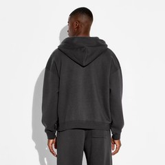 Men Full Zip Hooded Sweatshirt – Original Use Black XXL