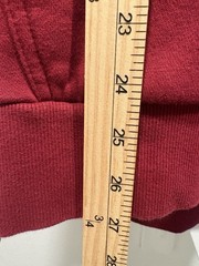 Hurley Mens Sz L Red Maroon Hoodie Sweatshirt Fleece Pullover Surf Y2K Graphic