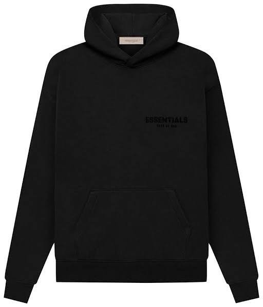NEW Fear of God Essentials Stretch Limo Black Hoodie Size Small Authentic✅