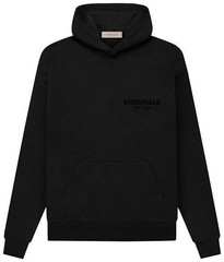 NEW Fear of God Essentials Stretch Limo Black Hoodie Size Small Authentic✅