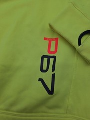 Polo Sport Ralph Lauren Hoodie Mens Large Pullover Performance Neon Green.#47108