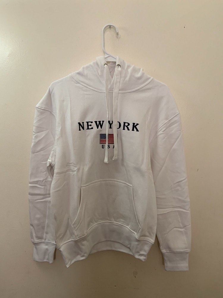 New York NYC Hoodie Sweater Winter Hot White US Flag New SizeXS,S,M,L,XL,2XL,3XL