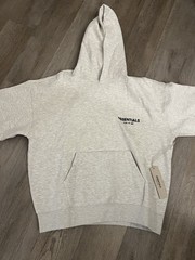 NEW Fear of God Essentials Light Oatmeal White Hoodie Size Large Authentic✅