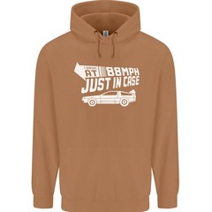 I Drive at 88mph Just in Case Funny Mens 80% Cotton Hoodie