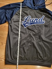 InPlay LUND BOATS Fishing Hoodie Sweatshirt Sz Large Microfiber Fleece Athletic