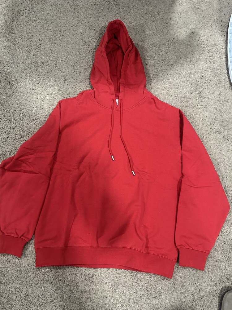 Blank red Hoddie 100% Cotton Can Be Used For A Clothing Brand.