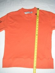 Off-White c/o Virgil Abloh “Fall Winter 2020” Orange Sweatshirt Mens Size Small