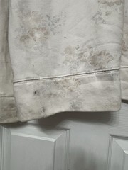 Hollister Beige Floral Pullover Hoodie Men’s M Fleece Cotton Blend Pockets