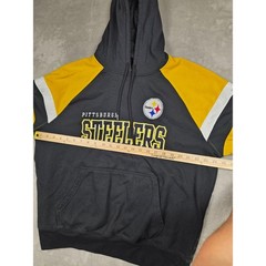 NFL Pittsburgh Steelers Hoodie Mens XL Black Yellow Sweatshirt Football