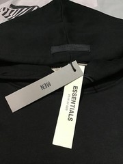 Fear of God Essentials Hoodie Fleece 350 Gsm, Pullover Men’s Black Size Small